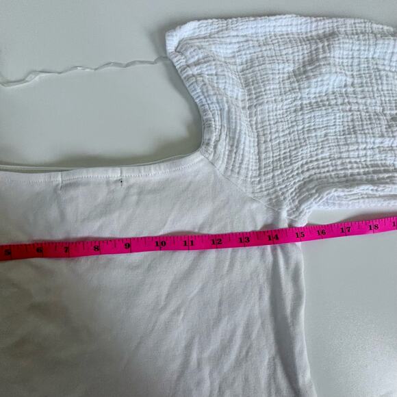 Sanctuary medium Top White Square Neck Gauzy - Picture 6 of 8